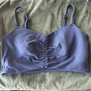 all in motion Slate Blue Wireless Ruched Bralette